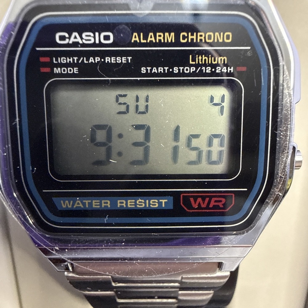 Casio Men's Slim-Digital Stainless Steel Watch Brand New In Box